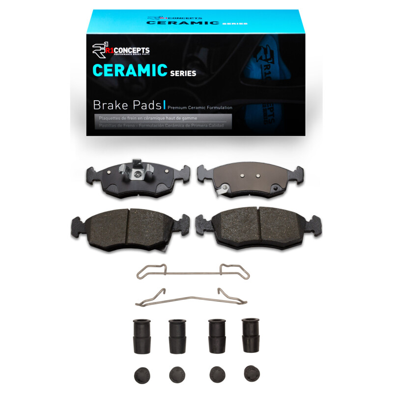 Fiat 500 Brake Pads - Front - R1 Concepts - Ceramic - `12-`19